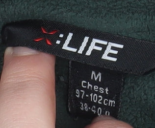 X:Life Men's Green Fleece 1/4 Zip Pullover Sweatshirt M - Image 5