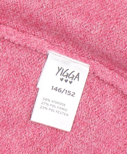 Yigga Teens Multicoloured Knit Long Sleeve Open Cardigan Size 12 - Image 4