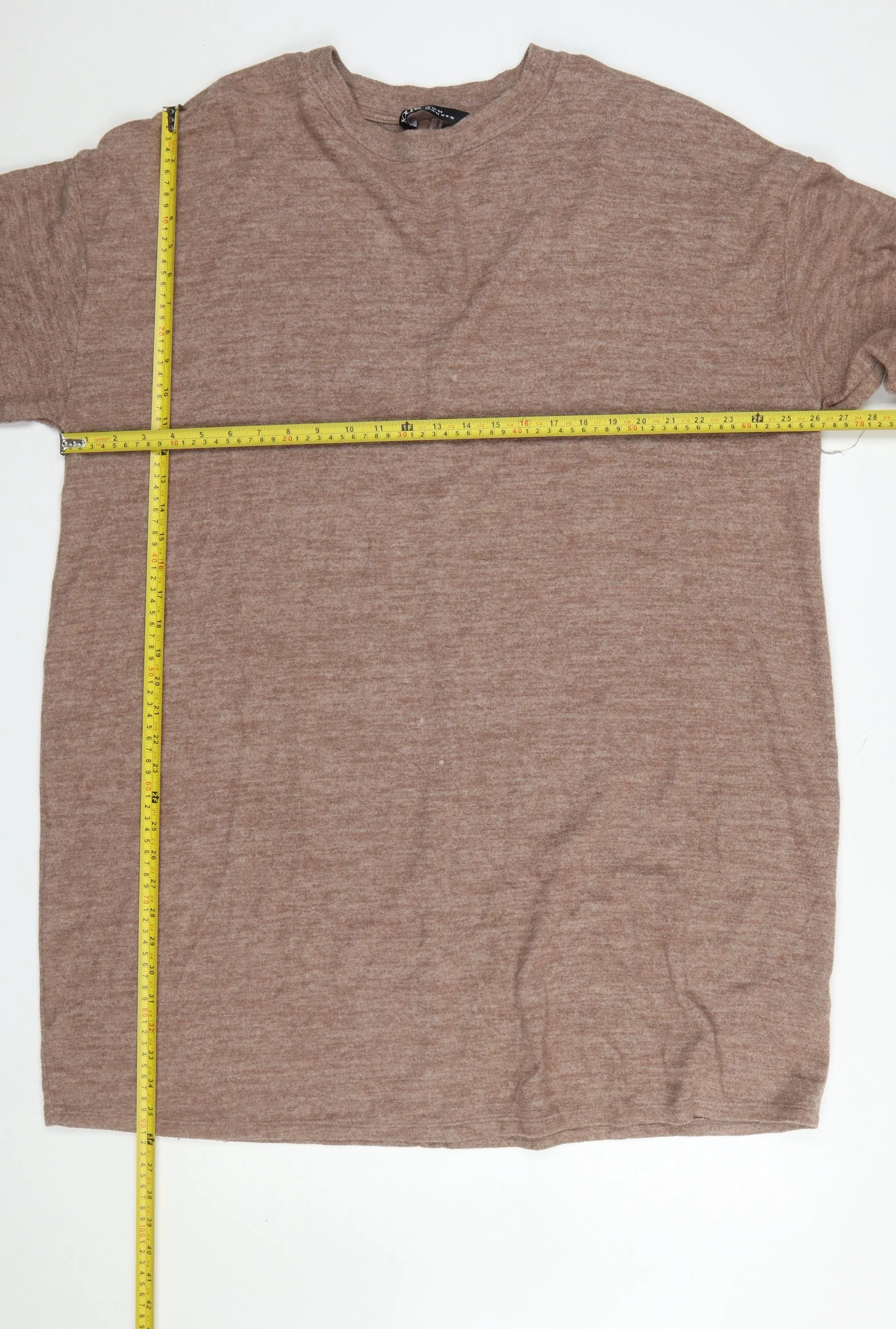Yours Women Brown Plus Size 22-24 Knit Shift Dress - Image 2