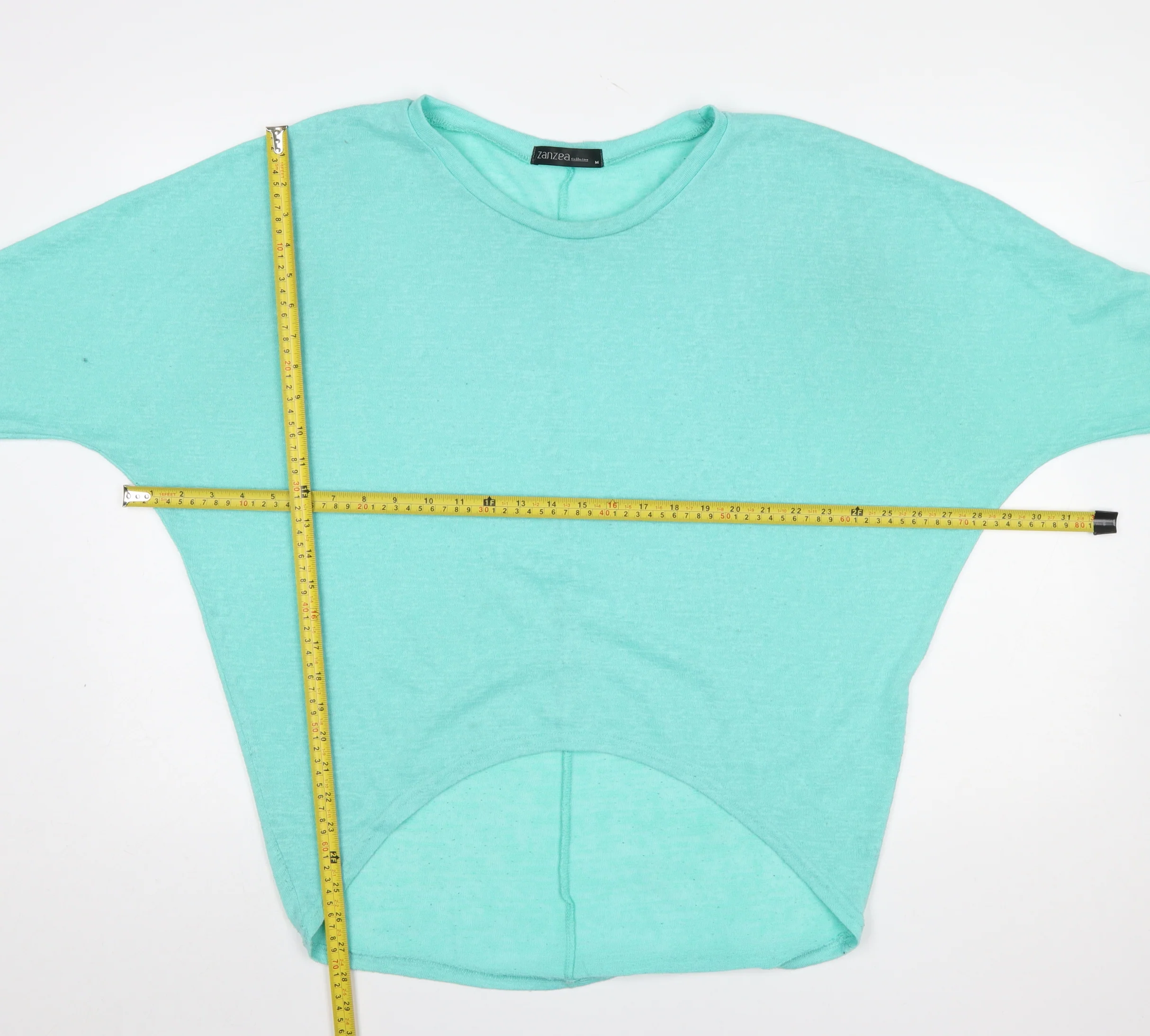 Zanzea Women Green Relaxed 3/4 Sleeve Jersey T-Shirt M - Image 2