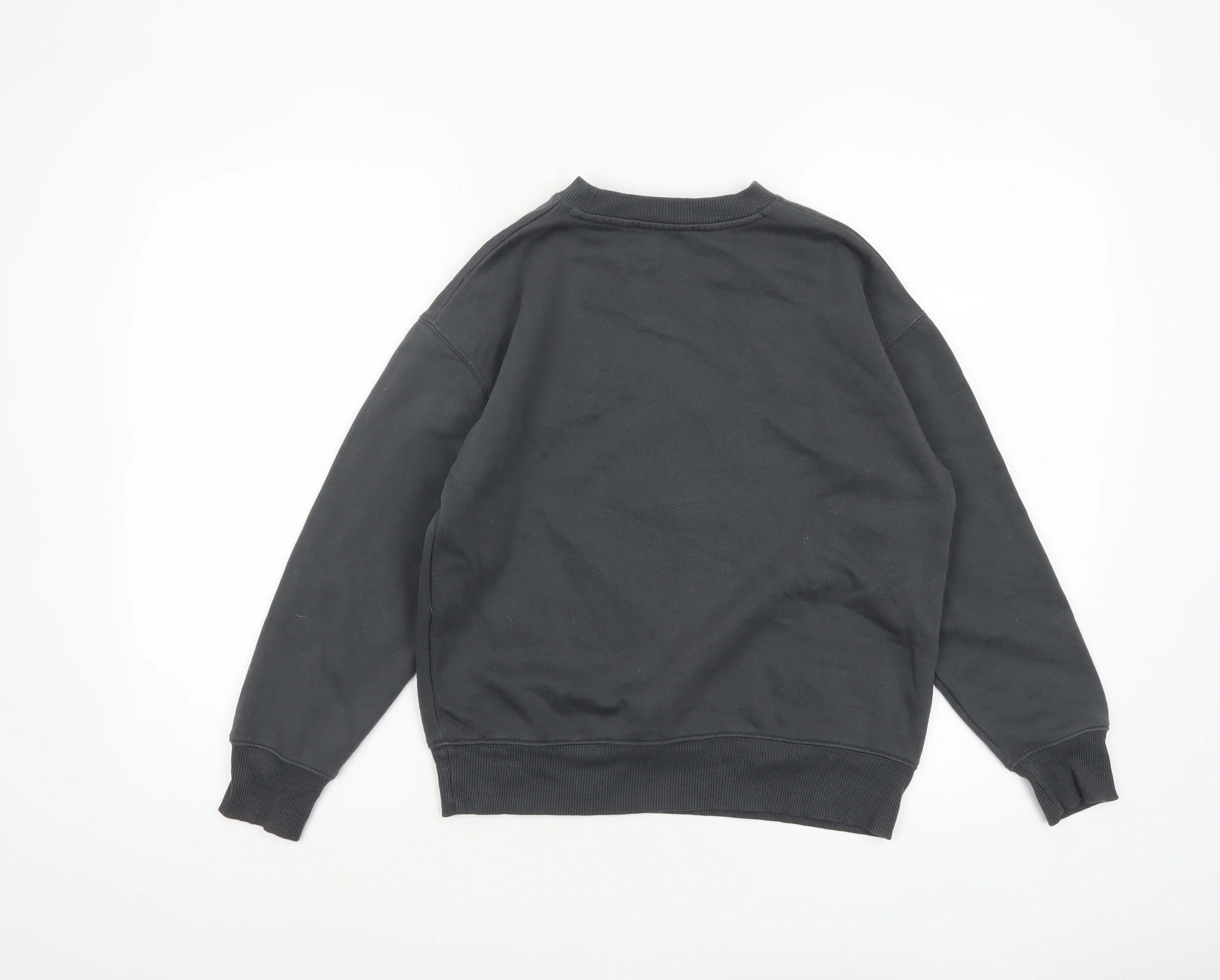 Zara Boys Black Pixel Snowing Christmas Graphic Pullover Sweatshirt 10 Years - Image 3