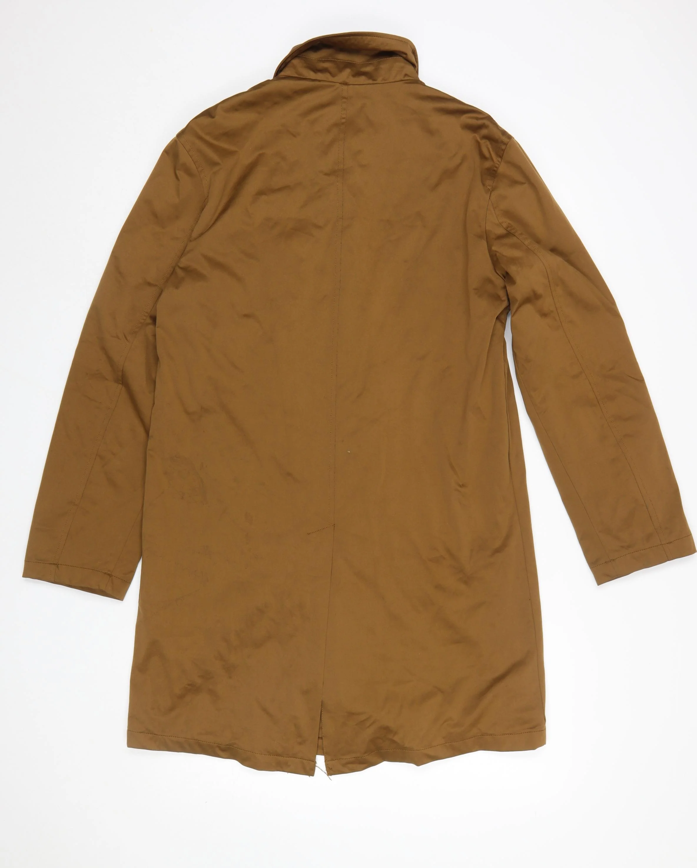 Zara Man Brown Mid-Length Overcoat Men's M 40in Polyester - Image 3