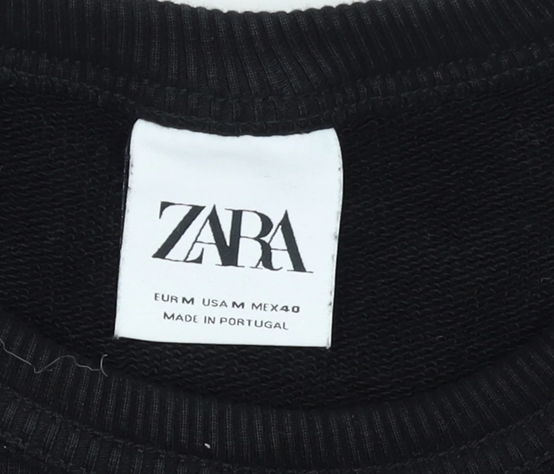Zara Men's Black Graphic Print Pullover Sweatshirt Size M - Image 4