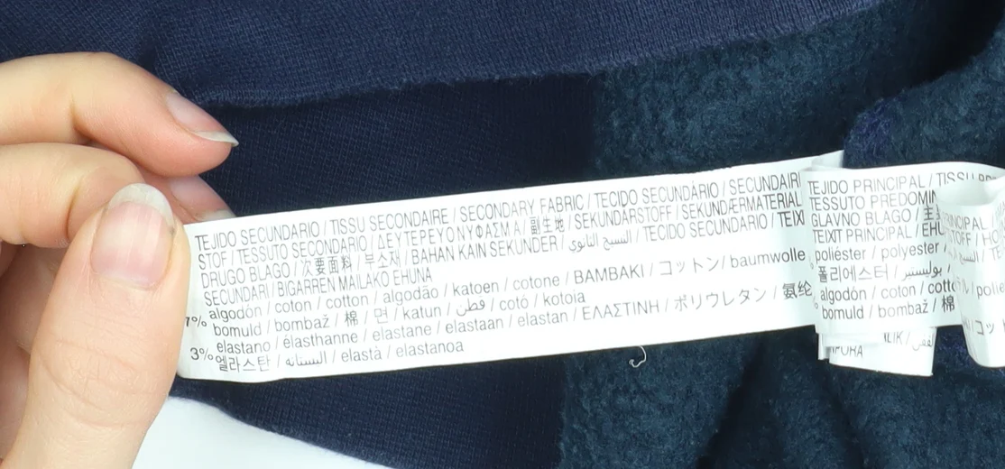 Zara Men's Blue 1/4 Zip Fleece Sweatshirt Size S - Image 5