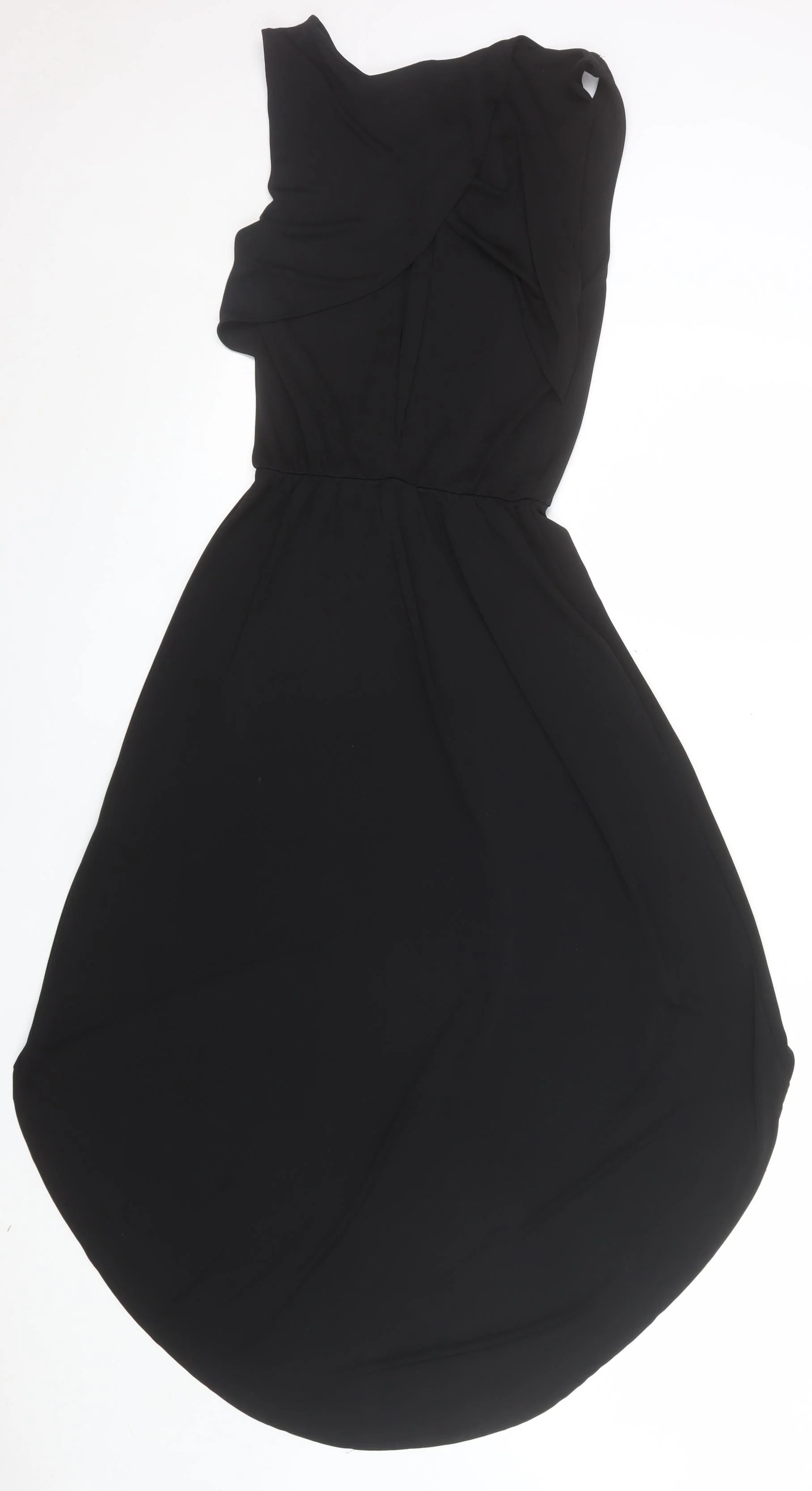Zara Trafaluc Women's Black Hi-Low Fit & Flare Sleeveless Dress Size S - Image 3