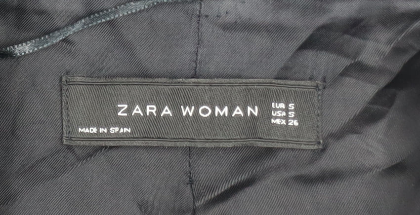 Zara Woman Black Sleeveless Waistcoat Size S Smart Lined Workwear - Image 4
