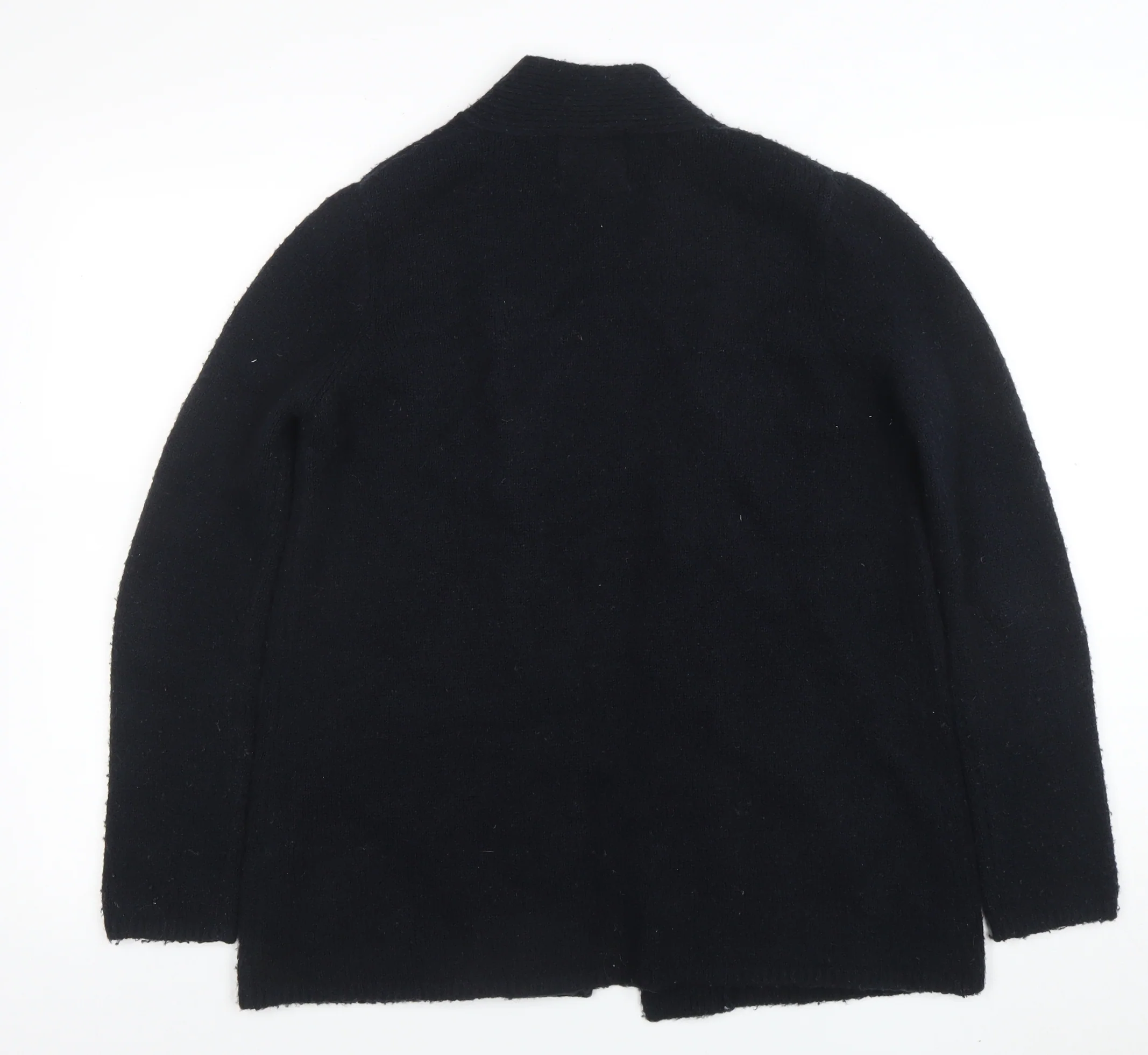 Zara Women Black Knit Open Front Cardigan Small - Image 3