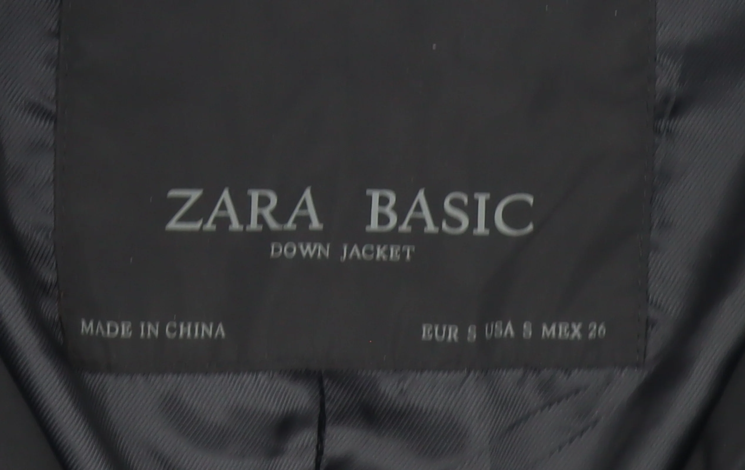 Zara Women Black Long Belted Puffer Down Jacket Size 10 - Image 4