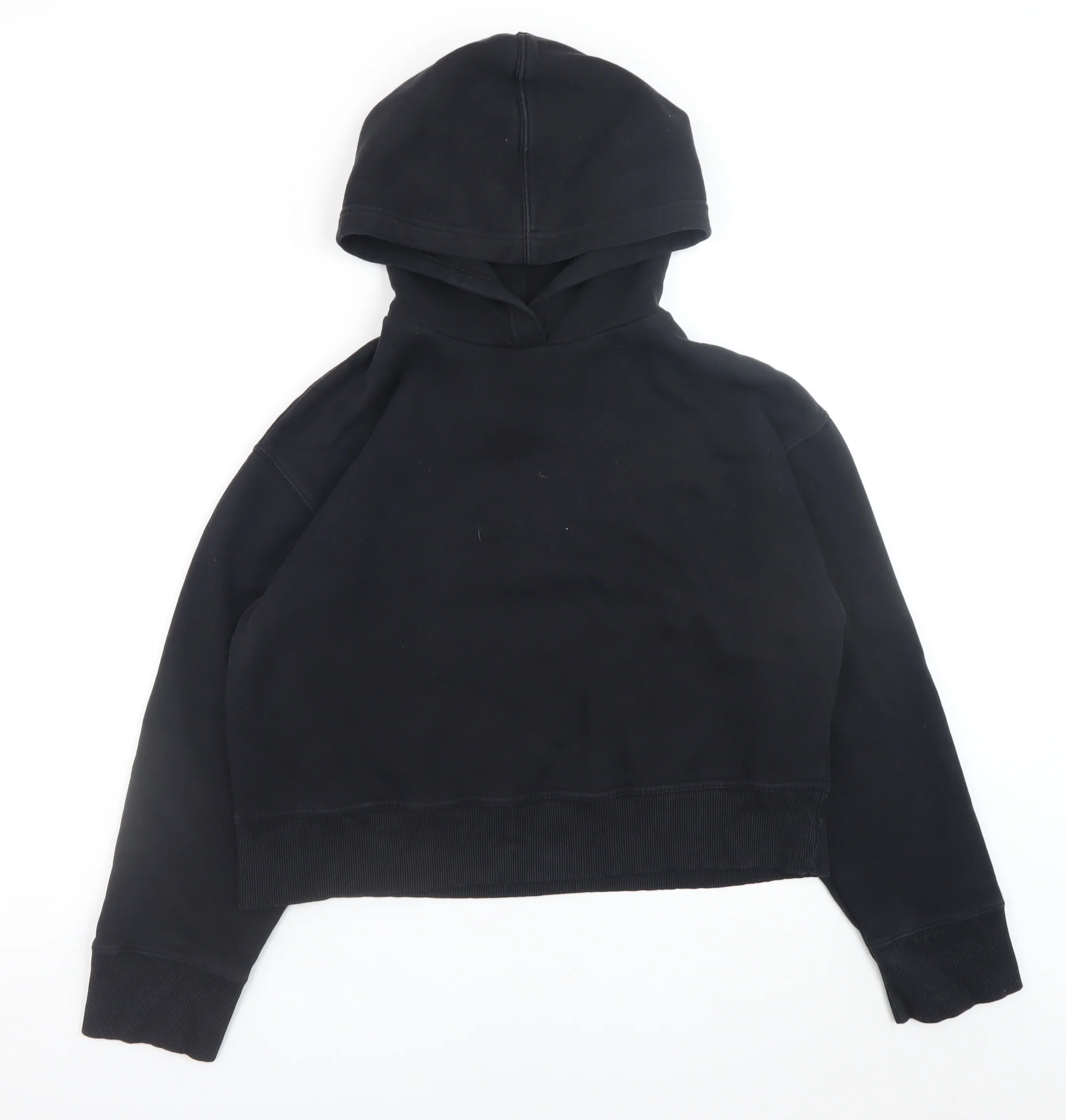 Zara Women Black M Pullover Hoodie Casual Sweatshirt