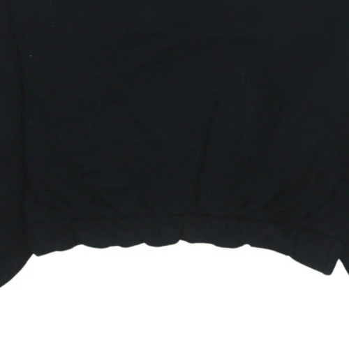 Zara Women Black Pullover Sweatshirt Size M Crew Neck Long Sleeve - Image 7