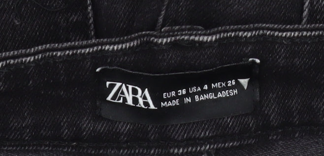 Zara Women Black Skinny Jeans Size 8 Slim Fit Denim - Image 4