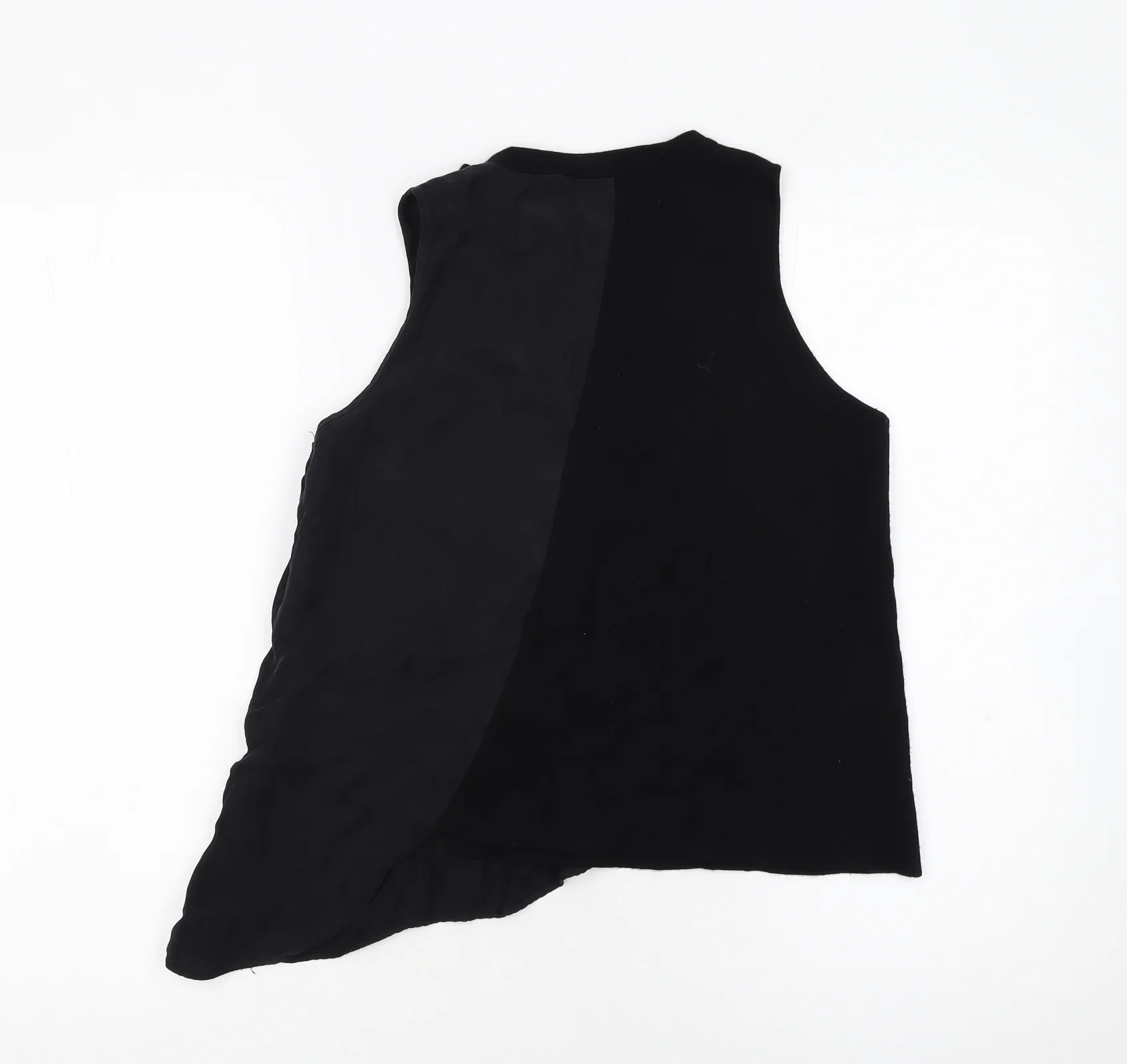 Zara Women Black Sleeveless Ruffle Camisole Tank Top Size S - Image 3