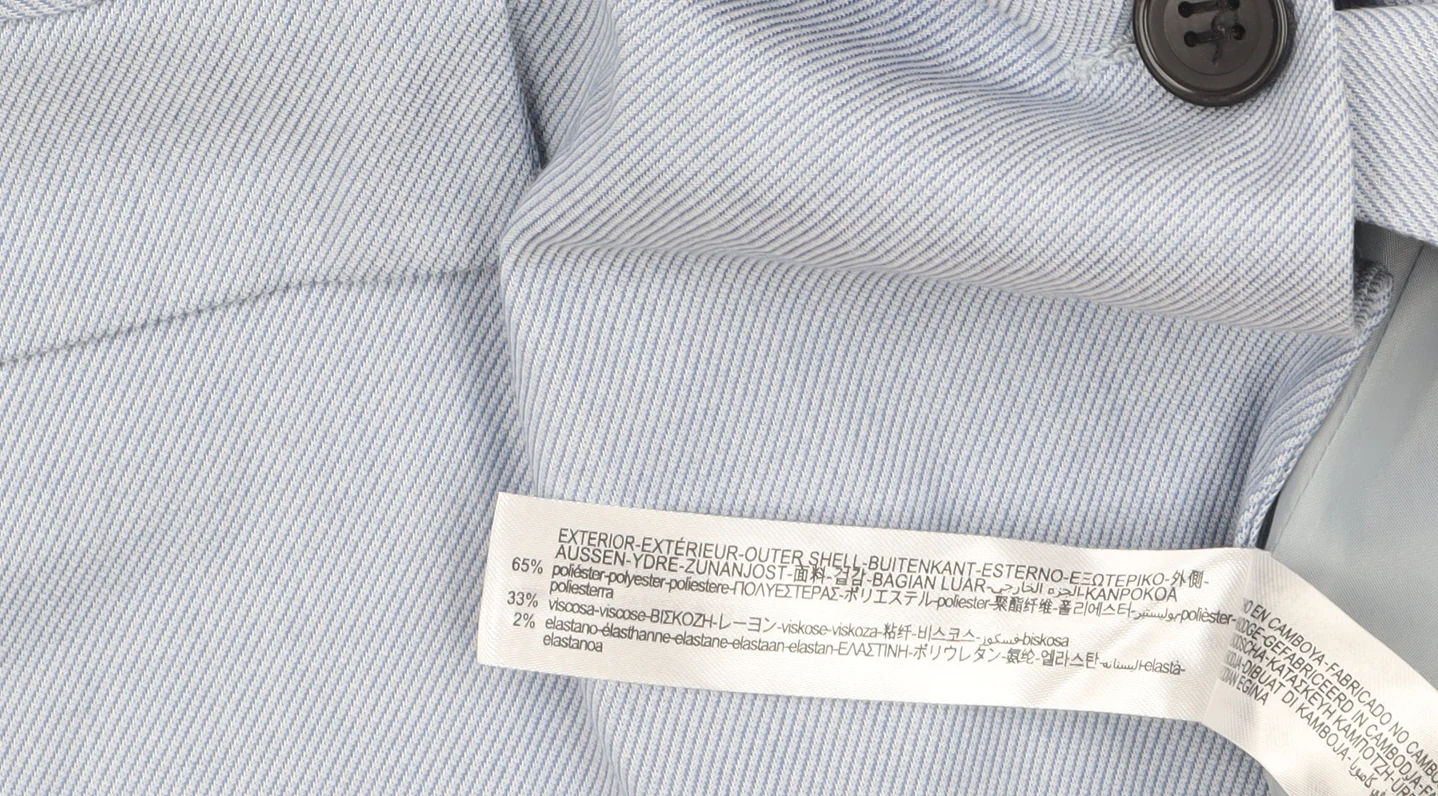 Zara Women Blue Tailored Single-Breasted Blazer Size 12 - Image 4