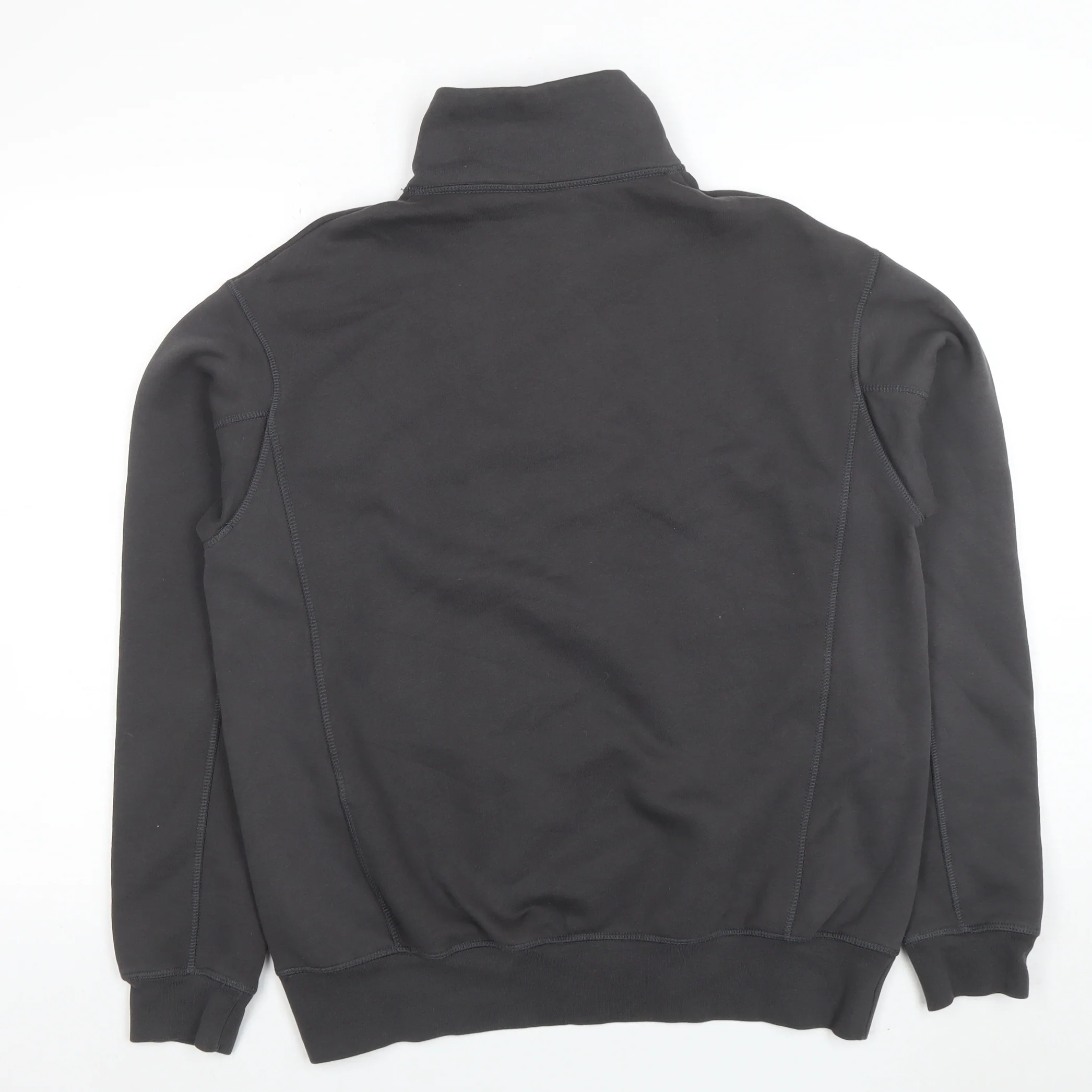 Zara Women’s Black 1/2 Zip Long Sleeve Pullover Sweatshirt Size 12 - Image 3